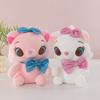 Cute Mary Cat Doll Cat Adventures White Kitten Plush Catcher Doll Bow