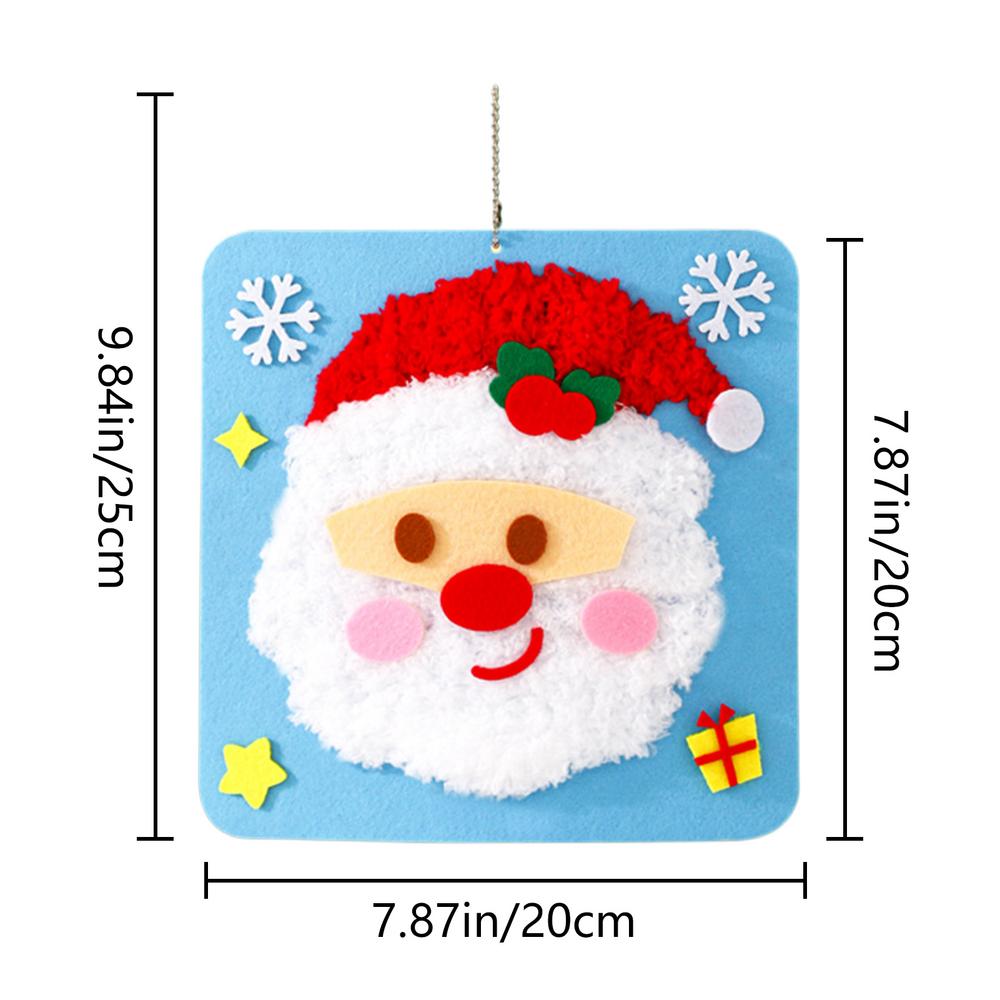 

Рождественский набор для шитья, набор для шитья, поделки для начинающих, детские вышитые игрушки, нетканый материал для украшения дома на праздник белый