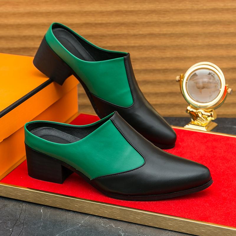 

Летние мужские полушлепанцы смешанных цветов, мужские слипоны, повседневные мюли, мокасины, дышащие пенни-лоферы, zapatos hombre 38