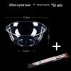 ZISIZ Disposable Plastic Crystal Bowl