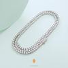 Tennis Chain 3mm CZ White Gold Chain Hip Hop Bling Street Style Accessory 3mm White KRKC&CO Necklace, Wide, Diamond, Plated, Women's Necklace,