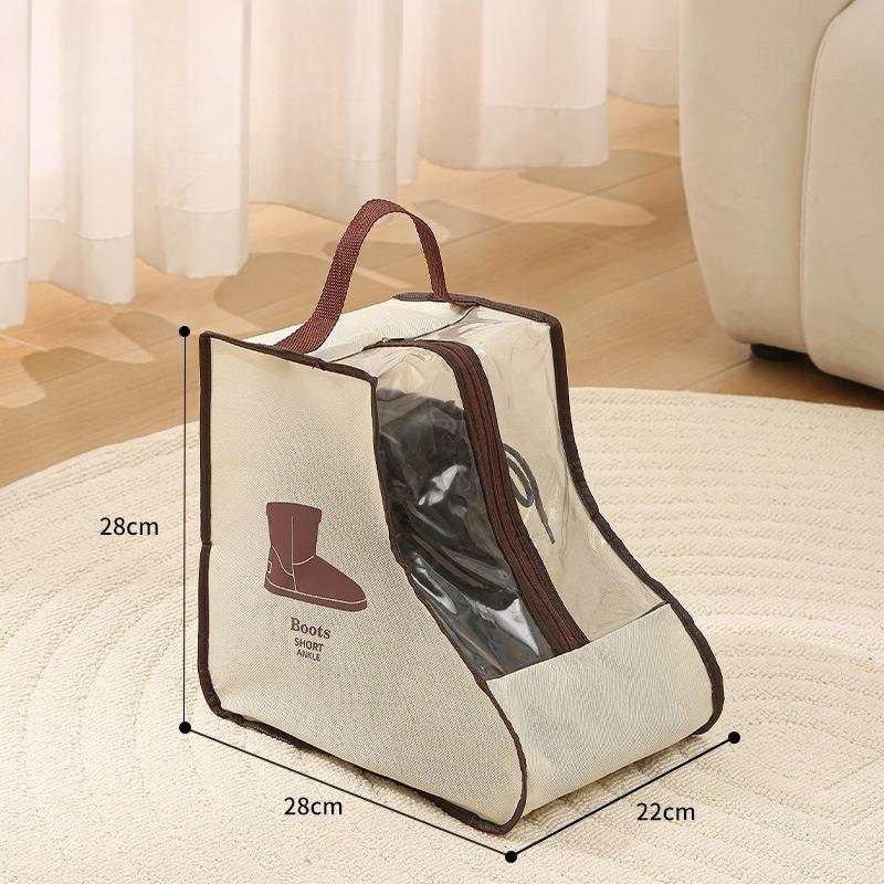 

Багатофункціональна сумка для зберігання чобіт Прозора, Пилозахисна Підходить для високих чобіт і коротких чобіт - Підвісні органайзери для взуття Short бежевий