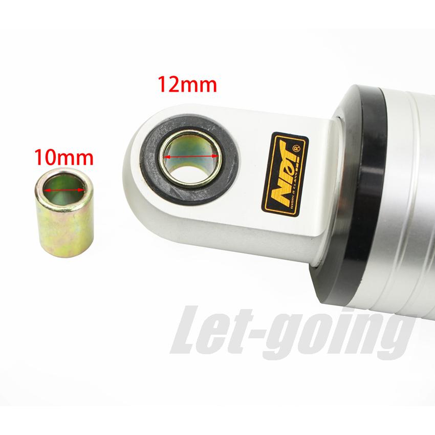 Adjust 280mm 290mm Motorcycle Rear Suspension Rebound Damping Shock Absorbers Fork 12mm 10mm Scooter Dirt Bike Vibration Damper
