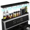 Silicone Over the Stove Spice Rack 3 Partitions Kitchen Storage Shelf  for Flat-Top Stove