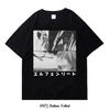 Giapponese Per Uomo Donna Grafico Manga Hip Hop Oversize Harajuku Top Moda Estate Cotone Magliette Divertenti Cool