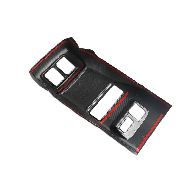 Rear Air Vent Anti-kick Cover For BYD Shark 6 Carbon Look Armrest Back Air-outlet Protective Panel ABS Material Car Accessories