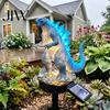 Garden Sasquatch Statue Dragon Solar Light, Outdoor Lamp, Fantasy Medieval Gothic Sculpture Creature Sculpture, Pathway Light for Yard Lawn
