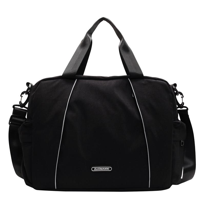 

Дорожная сумка контрастного цвета большой вместимости для мужчин и женщин, сумки, сумка для фитнеса и йоги с отделением для сухих и влажных вещей чёрный