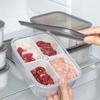 Plastic Food Storage Container With Multiple Compartments For Fresh Vegetables And Meats