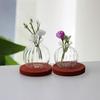 Round Ball Lace Mouth Miniature World Model Dried Flower Glass Vase Handcrafted Decoration Baby House