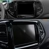 Fit For Jeep Compass 2017- ABS Central Console Navigation Panel Trim Black