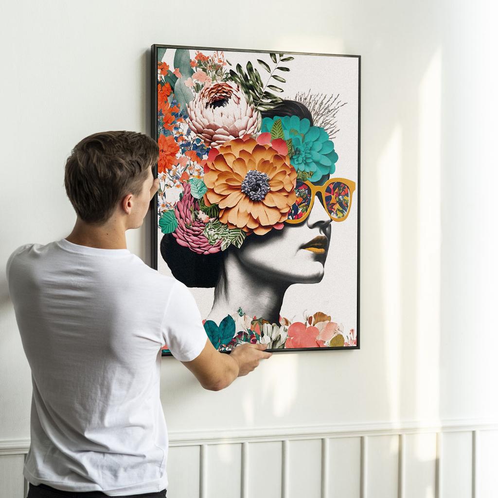 Poster Portrait Woman Collage