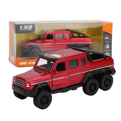 1:32 Voiture Jouet en Alliage à Haute Simulation Véhicule Modèle à Rétrofriction avec Lumière Son Enfant Cadeau Rouge