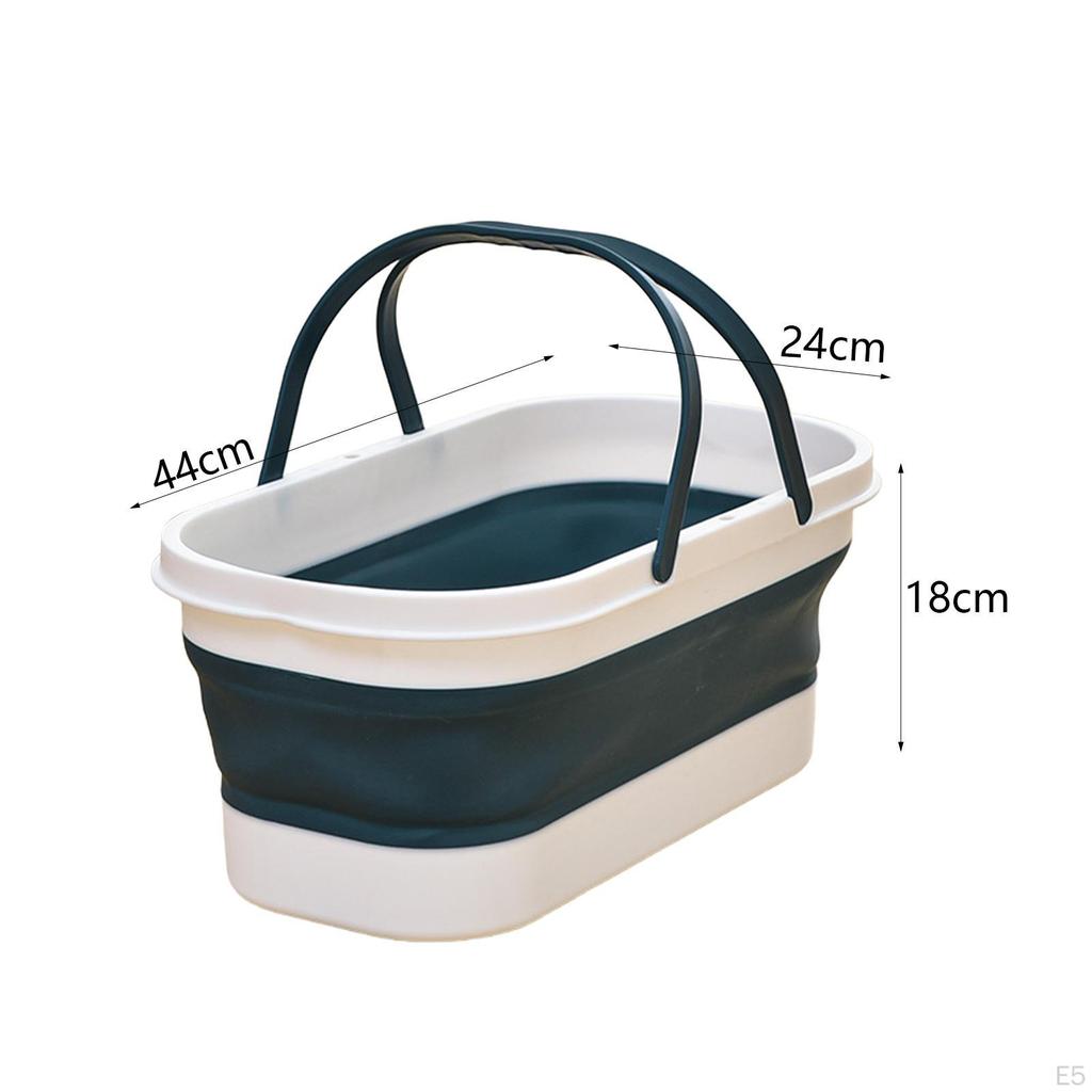 Collapsible PP Bucket Easy Clean Foldable Mop Cleaning Tool Laundry Basket
