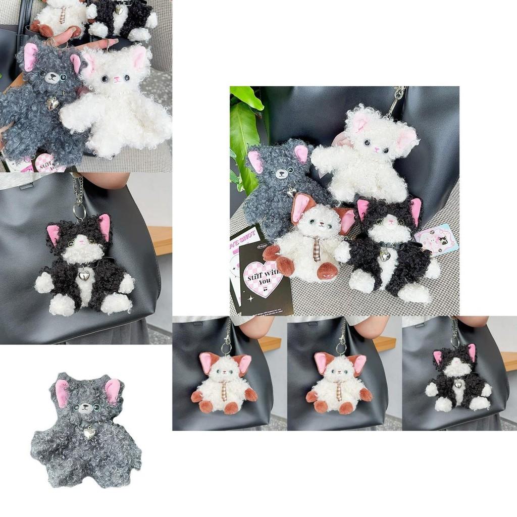 Adorable Plush Devon Rex Cat Keychain Keyring Accessory Cute Gift For All Ages