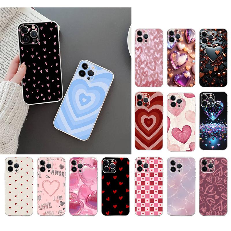 Phone Case For Iphone 17ProMax 17 Pro Air 16 15 14 13 Pro Max 16 15 14 13 Pro 15Plus Love Pink Heart
