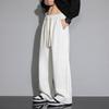Casual Pants Men's Autumn New American Retro Trendy Brand Splicing Heavy Sweatpants Loose Straight Wide-leg Pants