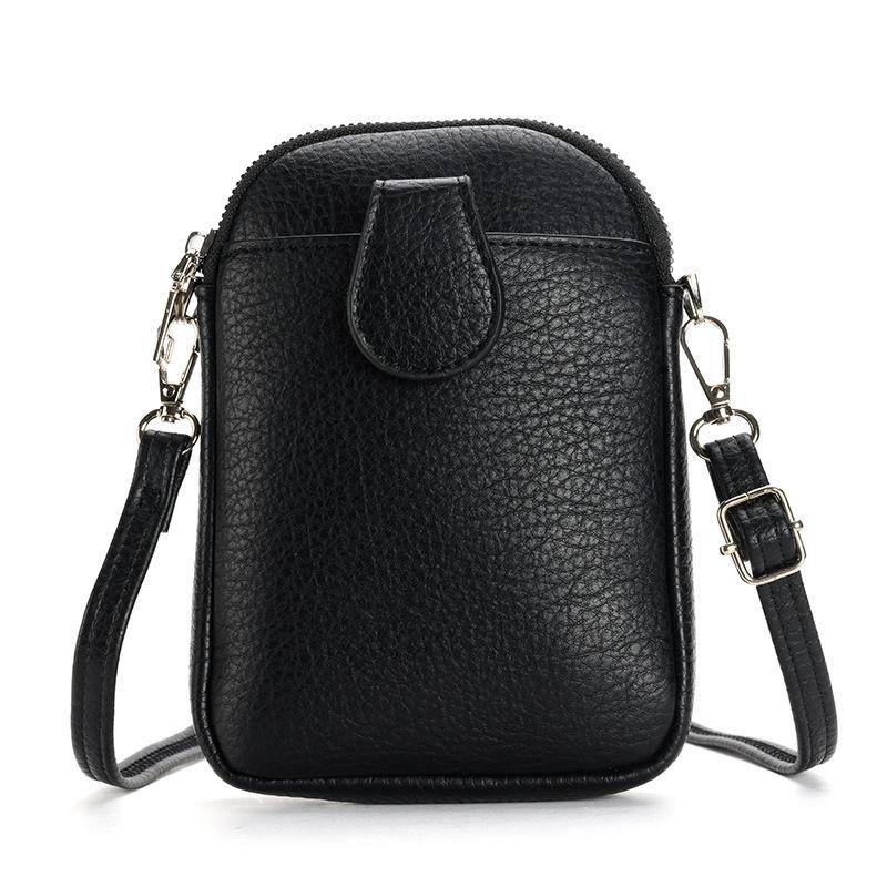 Women Fashion Shoulder Bags Artificial Leather Phone Bag for Ladies Classic Crossbody Messenger Bags Zipper Purse Wallets Money Pack