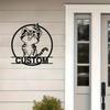 Personalized Metal Wall Art Custom Pet Sign Rustic Home Decor Cat Lover Gift Indoor Outdoor