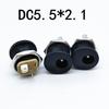 10 Pairs for DC Power Adapter 5.5x2.1mm Female Male Jack Electrical Socket Plug Adapter  PCB Panel Mount Connector DIY P