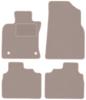Beige Velours-Fußmatten für: Toyota Camry IX Limousine (2017-)
