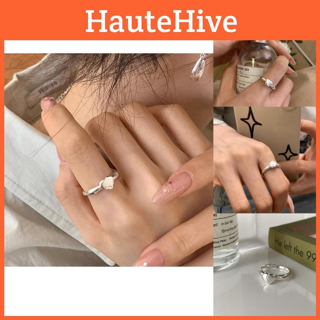 Stylish Irregular Heart Ring For Women With Unique Design And Adjustable Size