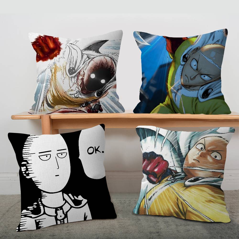 pc Funny OOne PPunch Man anime Maple Design Cushion Cover Happy Autumn Harvest decor Holiday Decorati Pillow Cover