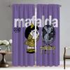Mafaldas Kitchen Curtains for Living Room Partition Window Curtain Shades Home Interior Curtains 2 Pieces Halloween Decoration