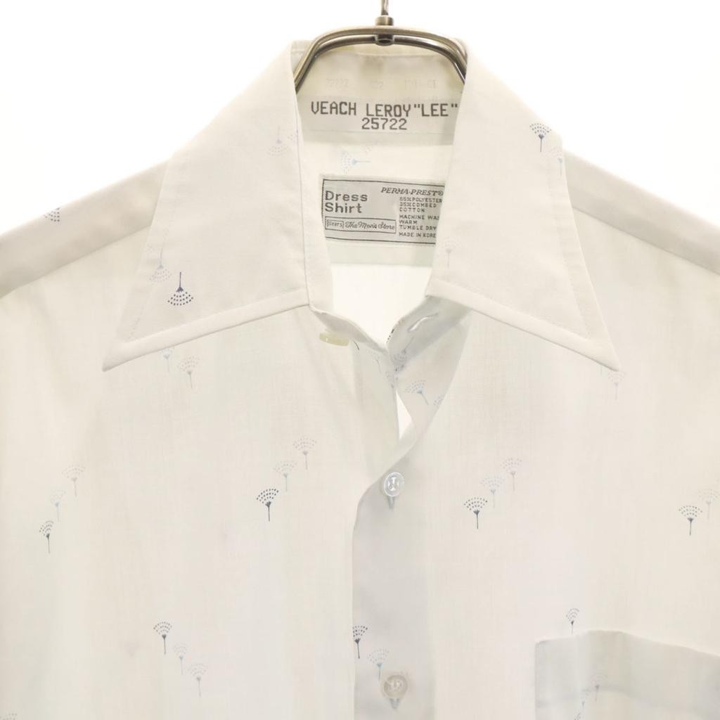 Sears 70s 80s Korean Vintage Overall handle Long sleeve Dress shirt Men's Used