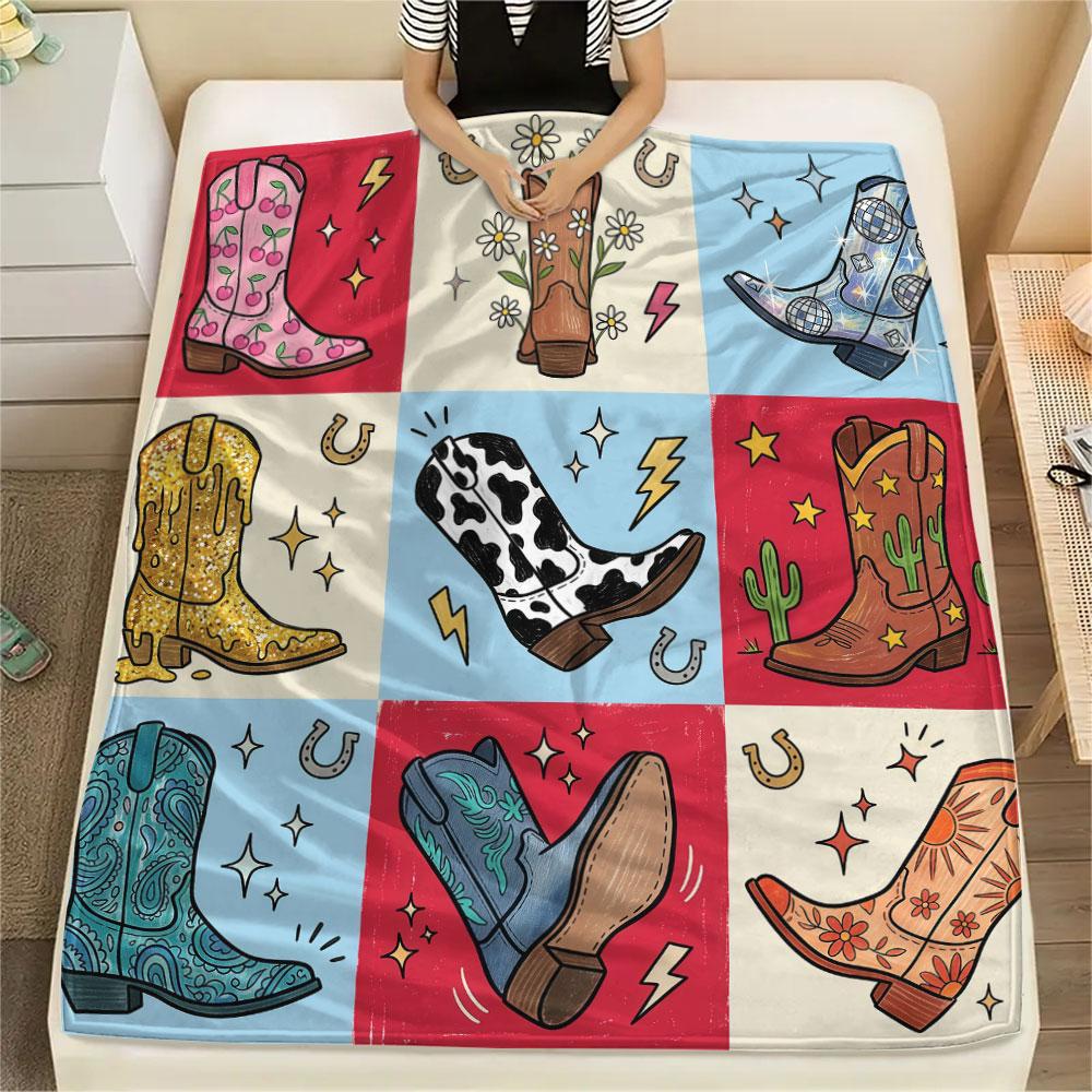 1PC Crystal Fantasy New Patterned Flannel Blanket High quality All Seasons for Home Decor Warmth and Comfort Gifts Birthday Present