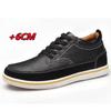 Scarpe Elevator da Uomo Vera Pelle Rialzo Scarpe Casual Scarpe Aumento Altezza Solette 6CM Uomo Alto Scarpe Formali Calzature Più Alte