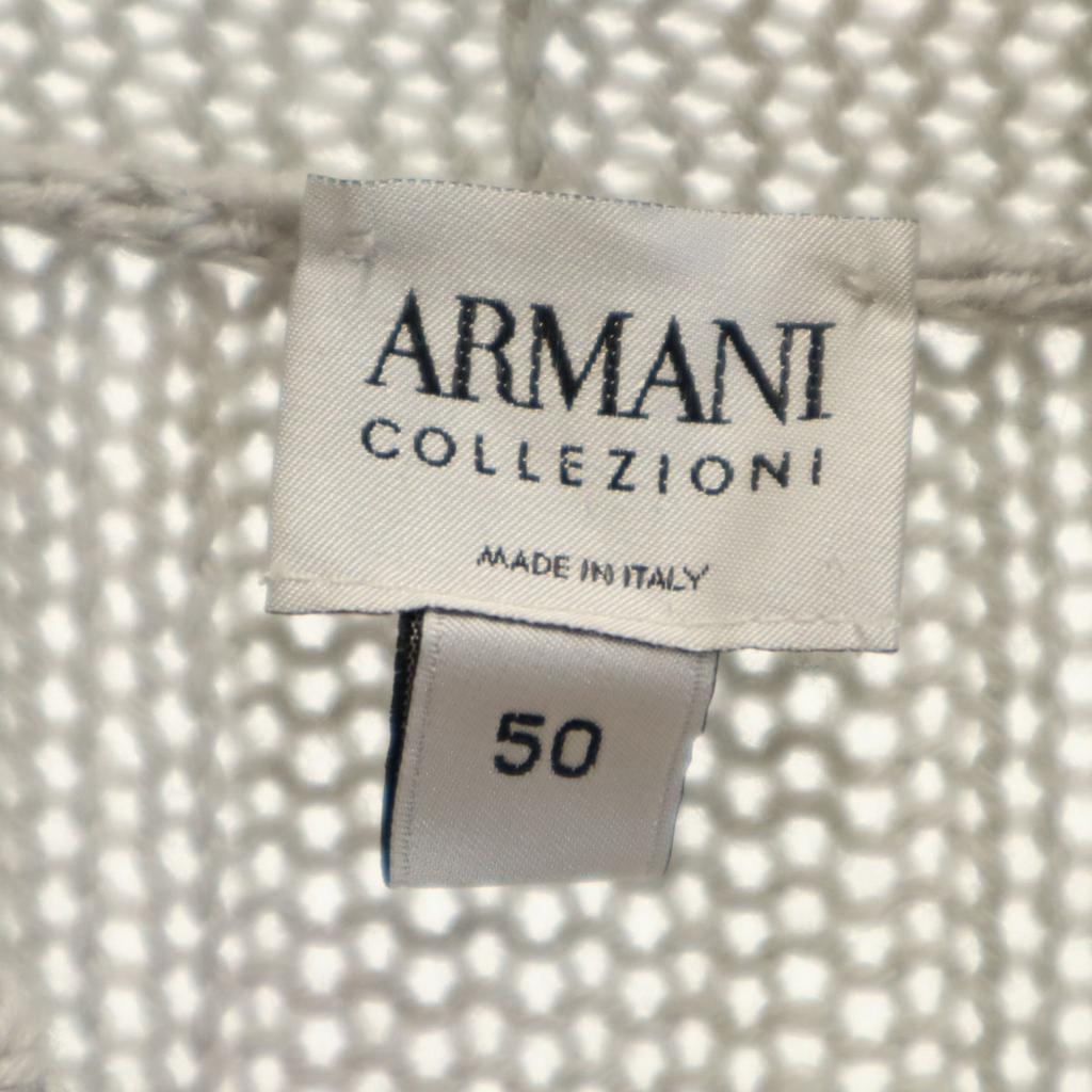 Armani Made In Italy Wool Long Sleeve High Neck Sweater COLLEZIONI Knit Men's Used
