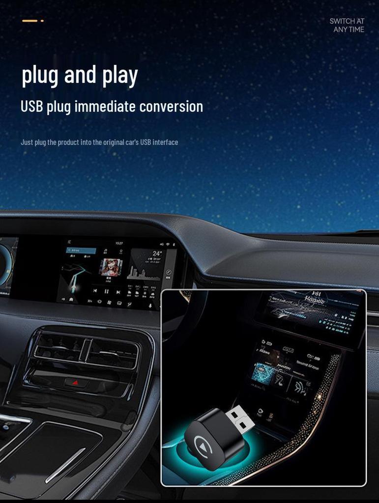 Popular Dual-Channel Smart Wireless CarPlay & Android Auto Interconnect Module
