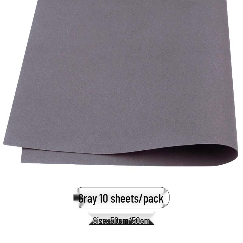 Colored Foam Paper Pack - 10 Sheets, 10 Colors - for Crafting & Origami