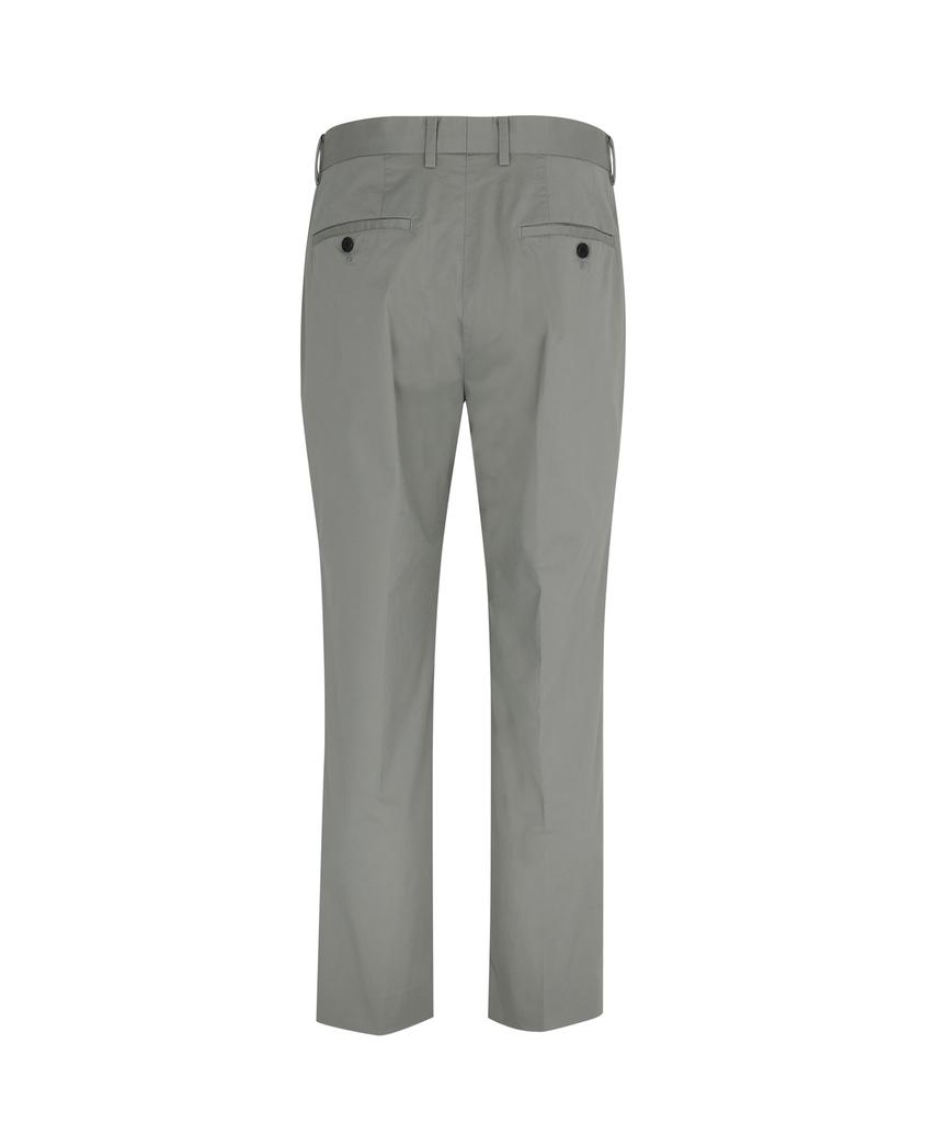 SOLEW Cotton Tapered Single-Pleat Pants_Grayish Khaki