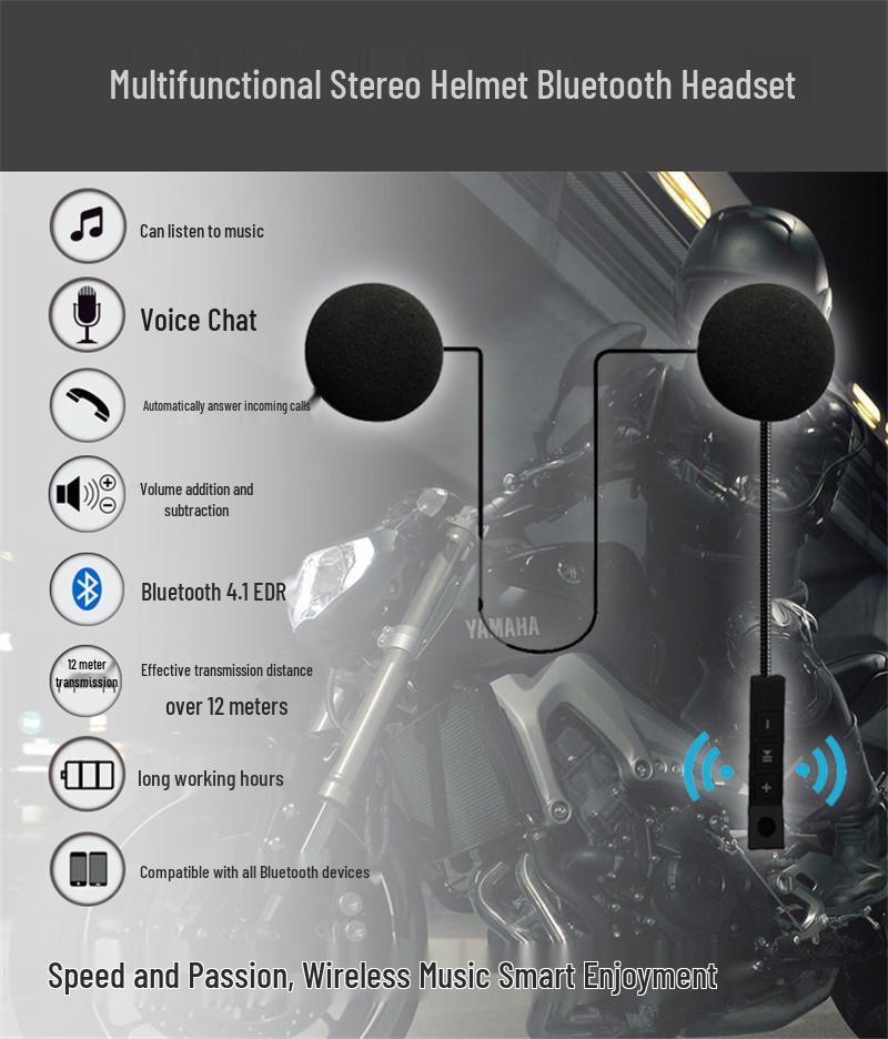 Cross-Border Motorcycle Helmet with Bluetooth 5.0 Stereo Earphones 116
