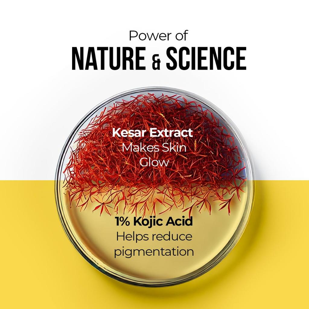 Dr. Sheth's Kesar & Kojic Acid Oil-Free Sunscreen SPF 50+ PA++++ 50 G Pack for Oily Skin Protection