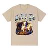 Wild with Running Horses Funny Meme Graphic TShirt Unisex Women Fashion Loose Cotton T Shirt Retro Oversized Short Sleeve T Shirts