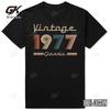 Vintage 1977 T Shirts for Men Cotton Classic Retro 47th Birthday Gifts Graphic T-Shirts Men Clothing Streetwear