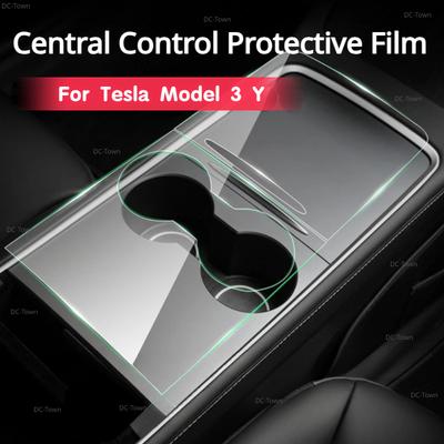 For Tesla Model 3 Y Central Control Protective Film Center Console Panel Anti-scratch Sticker TPU Film -2024 Car Accessories