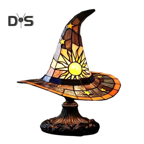 

Лампа в виде шляпы ведьмы, светодиодный ночник, мягкое свечение, питание от батареек, светящийся на Хэллоуин, шляпа ведьмы, готический ночник, декор L оранжевый