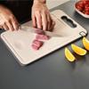 Double Sided Cutting Board, Stainless Steel Multi-Purpose Cutting Boards For Chopping Meat/Vegetables/, With Juice Grooves & Handle