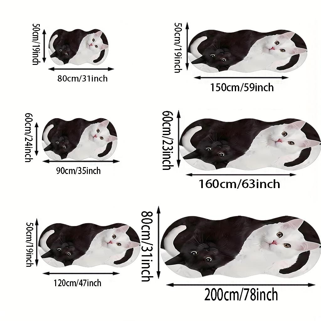 1pc Luxury Cute Pet Cat Carpet, Durable Non-Slip Washable Indoor Rug For All Seasons, Halloween Thanksgiving Christmas Decor
