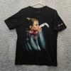 Camiseta 100% Algodão Dua Lipa Camisetas Masculinas Top Adulto Grande Show100% Algodão Camiseta Masculina Top Future Nostalgia Algodão Preto