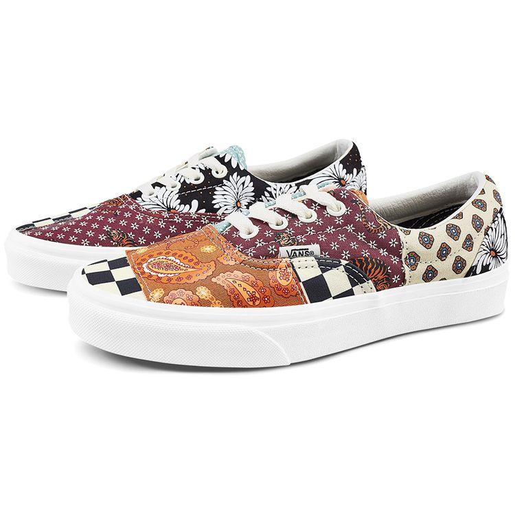 Vans Tênis Unissex Era Tiger Patchwork Preto Branco Verdadeiro VN0A4U391IO