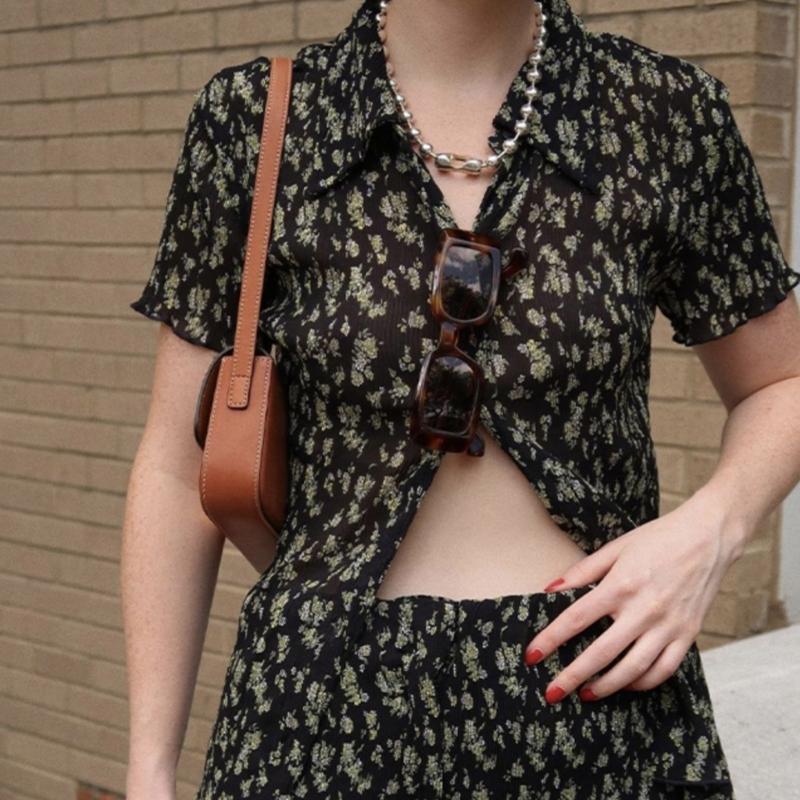Hip-hop Metal Ball Bead Aesthetic Necklace Fashion Simple Clavicle Chain Women