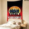 Scorpions Band Wall Tapestry Aesthetic Wall Hanging Printed Fabric Blanket Decorative Tapestries for Bedroom Living Room Home Decor