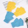 Knitted Fingerless Gloves for Men and Women Winter Warm Half Finger Stretchy Soft Knit Mittens for Outdoor Use