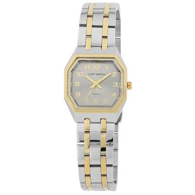 Watch - Just Watch Antagion - Two-tone Rectangular Case - 16 Mm Steel Bracelet - Miyota 2035 Quartz