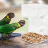 Transparent Square Round Aquarium Feeder Bowl Fish Feeder Aquarium Feeder Food Dispenser Fish Shrimp Feeder with Suction Cup